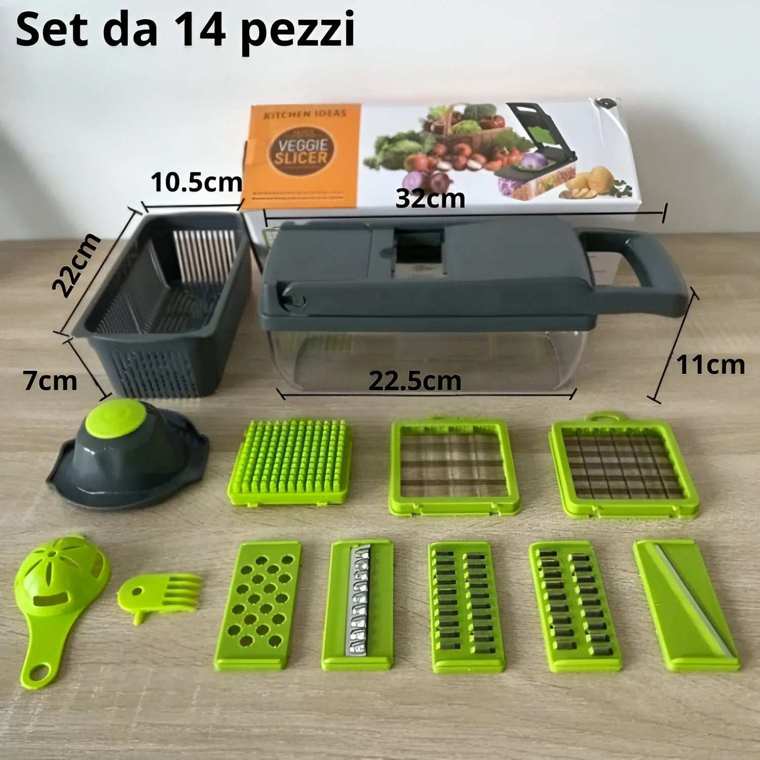 Tritatutto Multifunzionale Da Cucina 14/16 in 1