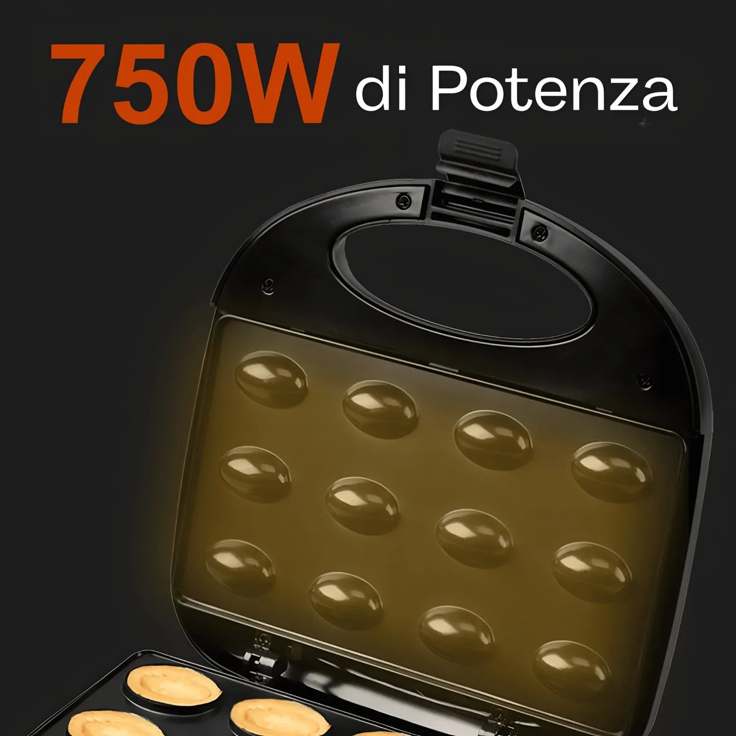 Waffle Maker Elettrico a 12 stampi