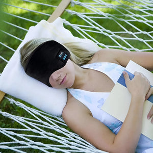 Cuffie Bluetooth e maschera per un sonno senza disturbi