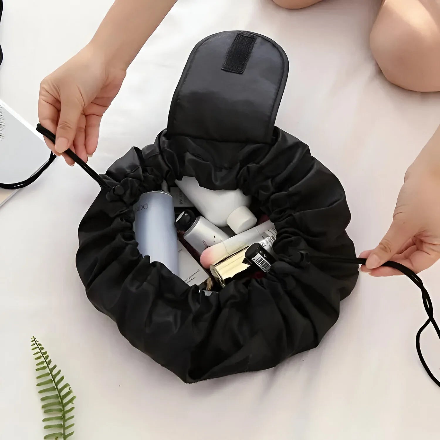 Borsa per cosmetici con coulisse