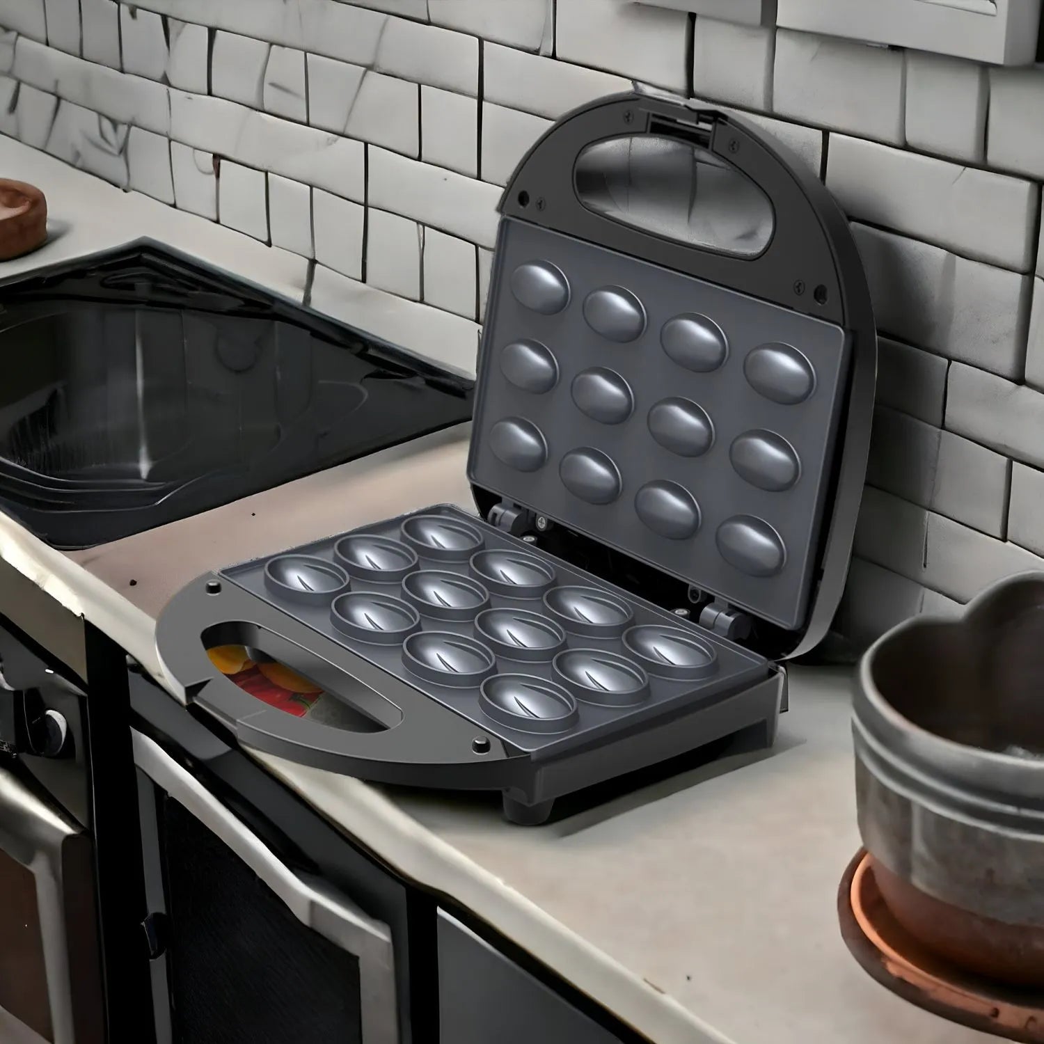Waffle Maker Elettrico a 12 stampi