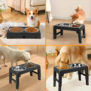 Mangiatoia Rialzata per Cani di Taglia Piccola e Media