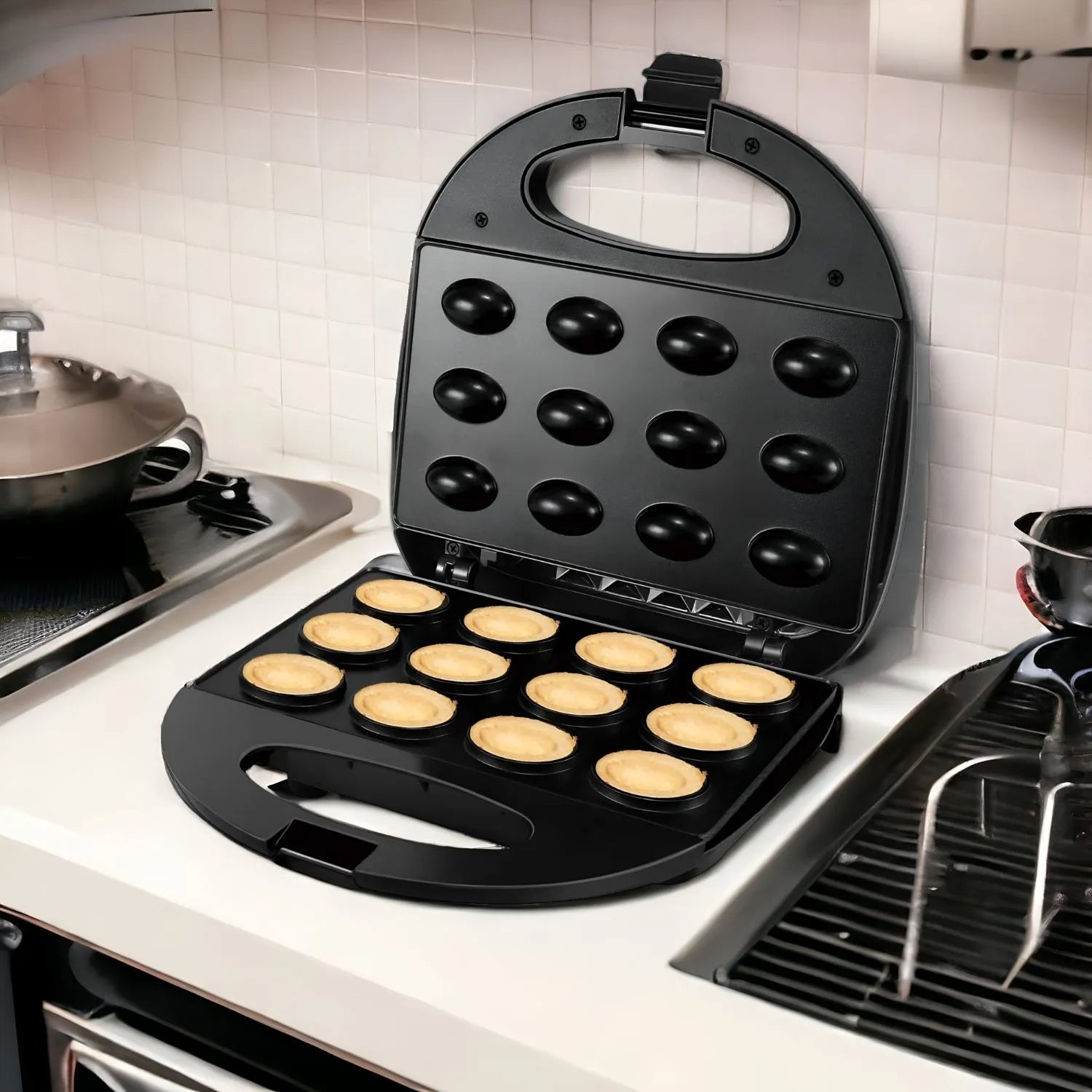 Waffle Maker Elettrico a 12 stampi