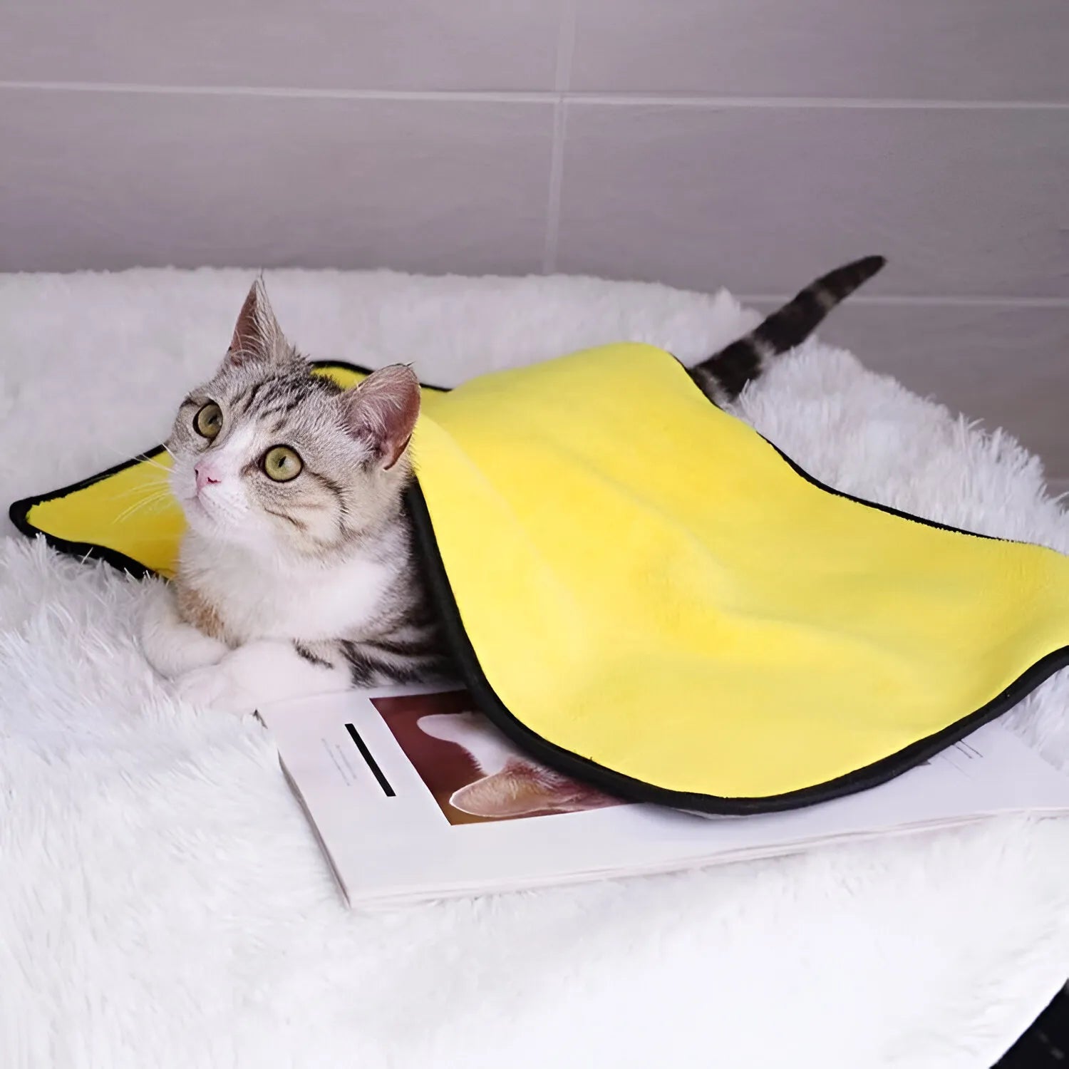 Accappatoio Peloso per Cani e Gatti