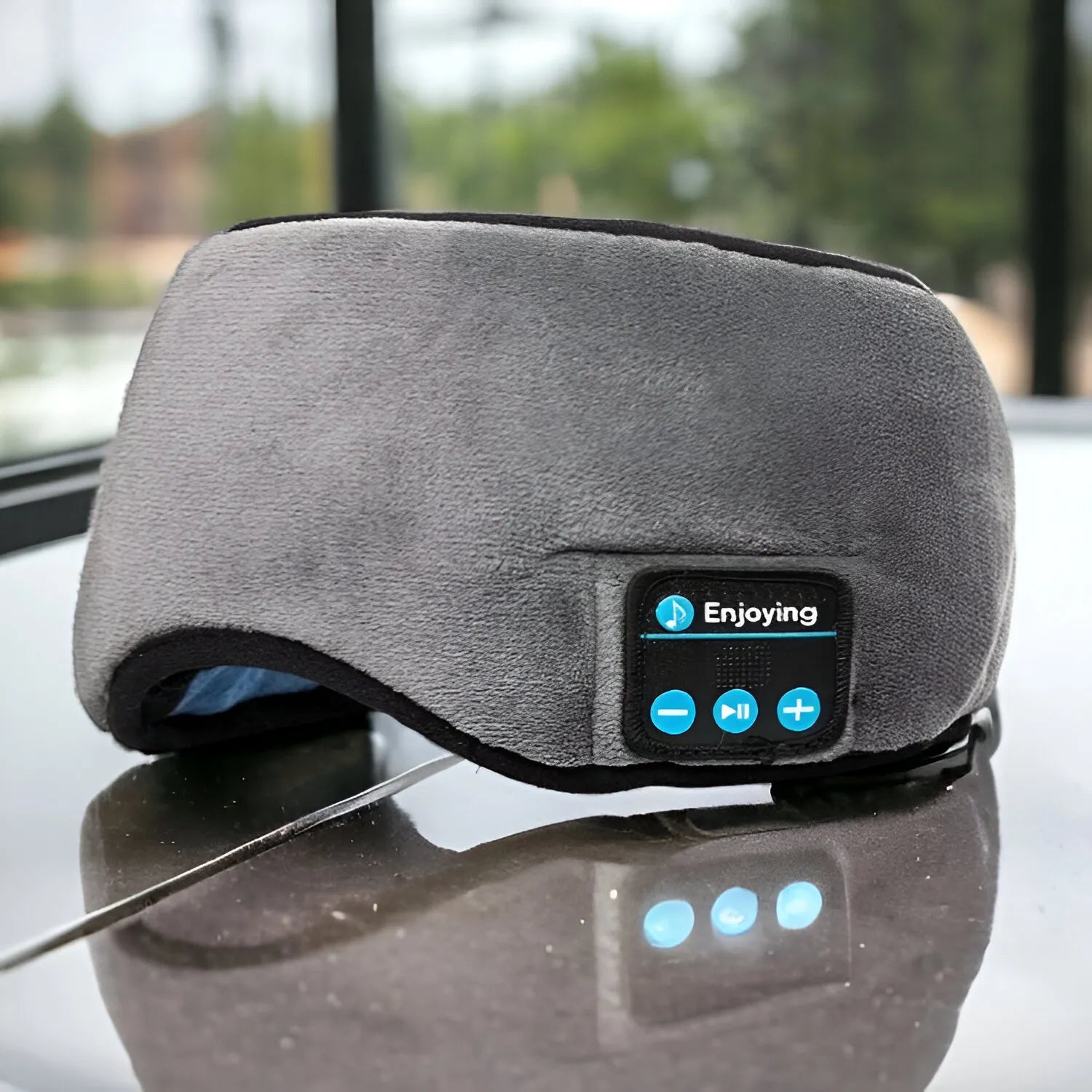 Cuffie Bluetooth e maschera per un sonno senza disturbi