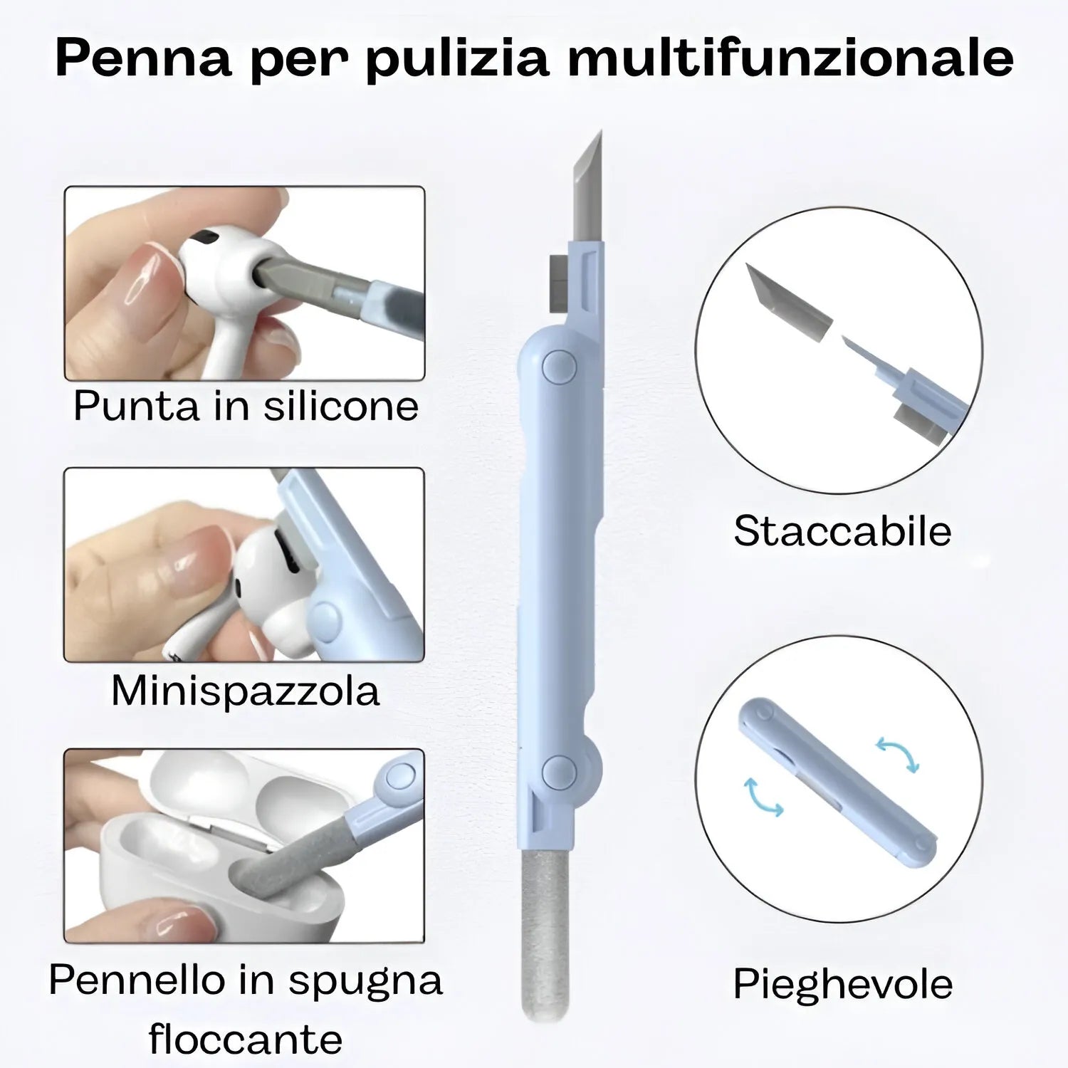 Set Pulizia Multiuso per Accessori Tech